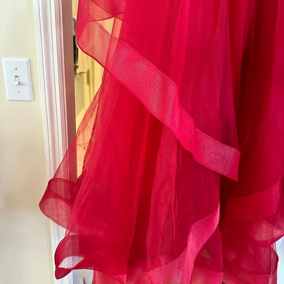 Jovani red formal long 2 piece dress - Picture 3 of 8